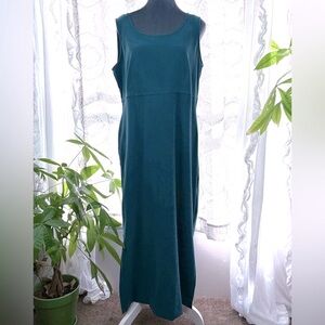 Karin Stevens Petite Teal Blue Sleeveless Sheath Maxi Dress